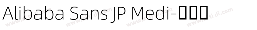 Alibaba Sans JP Medi字体转换